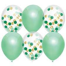 BALLONNEN MIX LOVELY MINT 6 STUKS ()